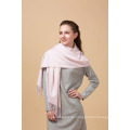 Fashional Winter Dame solide rosa Farbe benutzerdefinierte 100% Kaschmir-Schal